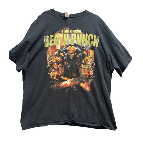 Five Finger Death Punch T-Shirt 2XL Mens Heavy Metal Band Graphic Tee - Picture 1 of 7